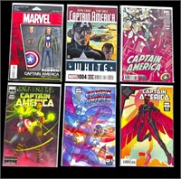 (6) Assortment of Marvel Captain America Comic