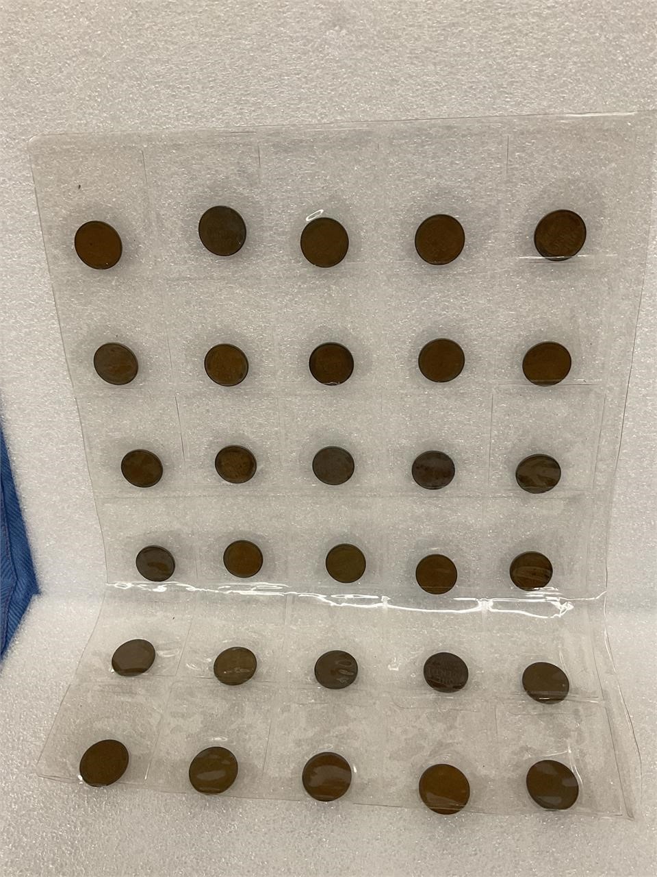 Assorted pennies