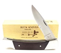 Buck Esquire Black Micarta Mod 501 Lockback Knife