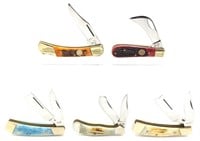 (5) Various Style Frost Cutlery Pocket Knives