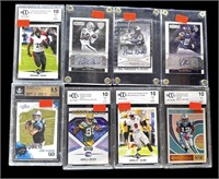 8 Encased And / Or Graded Sports Cards