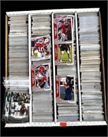Large Box With Football Trading Cards