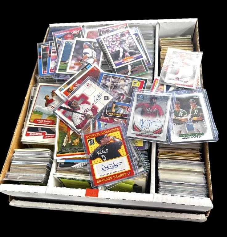 Large Boxes Of Baseball Trading Cards