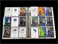 Binder Of Football Trading Cards