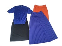 Ferragamo Knit Shirt & 3 Skirts