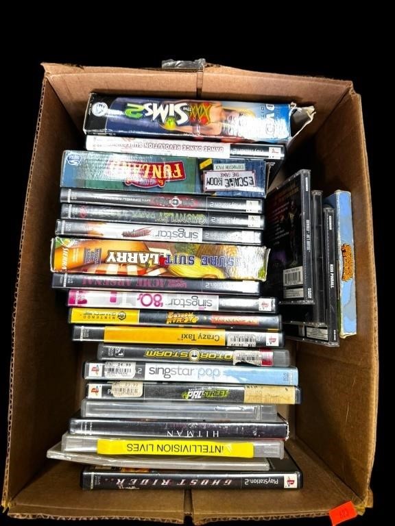 Playstation 2 Games & DVDs In Box