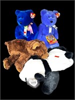 4 Large Size Ty Beanie Babies