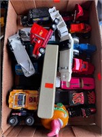 Flat With Larger Scale Toys Semis Trucks