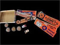 Fort Wayne Komets Stickers Pucks & Matchbox