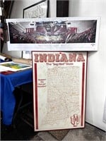 Indiana Hoosiers IU Autographed Framed
