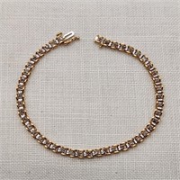 10K Gold Diamond Bracelet