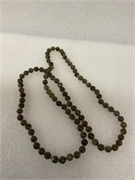8 mm rnd,labradorite 32” long necklace