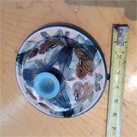 muskoka pottery lidded dish - germany
