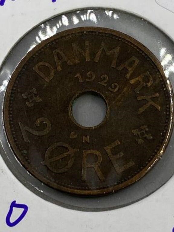 1920 POST WWI DENMARK COIN