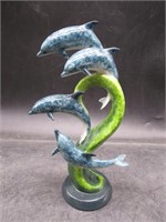 Resin Dolphin Statue