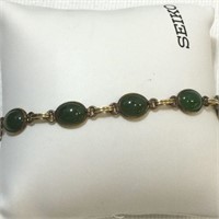 Beautiful Ladies Emerald Gemstone Bracelet
