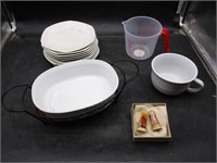 Plates, Shakers, Casserole Dish