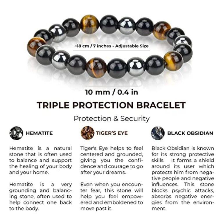 Triple Protection Bracelet - For Protection, Luck
