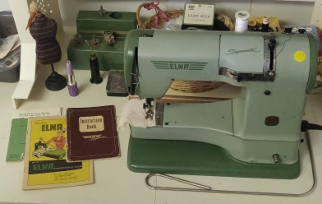 Elna Supermatic Sewing Machine w/ Carrying