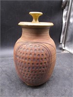 Pottery Lidded Jar
