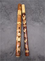 Pair of Wooden Recorders