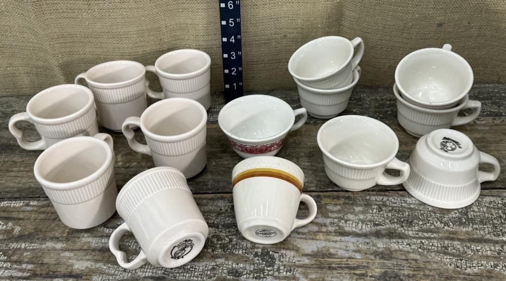 14 mixed Syracuse china coffee cups