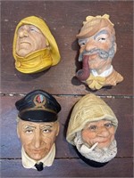 4 Chalkware faces