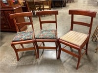 3 vintage chairs