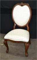Victorian Style Hardwood Padded Seat Side chair