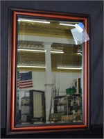 30" x 43" Wood Frame Wall Mirror
