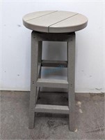 C.R. PLASTICS SWIVEL SEAT STOOL - GREY