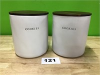 Hearth & Hand Stoneware Cookie Jar lot of 2