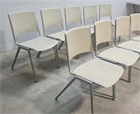 vintage aluminum Steelcase stacking chairs model