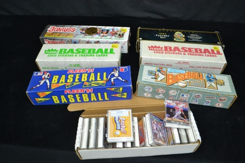 7 Boxes Various MLB Baseball Trading Cards
