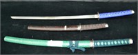3pcs Misc Samuri Style Sword AS IS