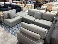 Modern Gray Modular Sectional