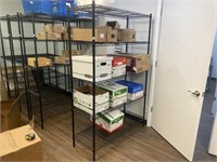 75 x 48 x 18 black, wire shelving unit only, no