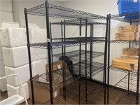 75 x 48 x 18 black, wire shelving unit only.