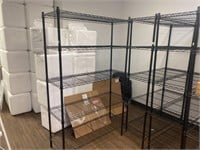 75 x 48 x 18 black, wire shelving unit only.