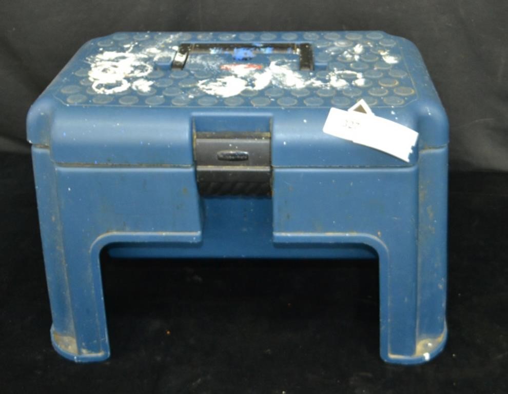 12" Tall Step Stool Toolbox With Contents