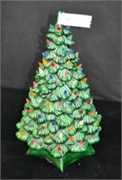 19" Tall Vintage Ceramic Lighted Christmas Tree