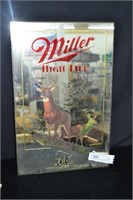 13" x 20" Miller HIgh Life Beer Mirror No Frame