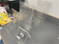 8-plastic/acrylic displays and brochure holders.