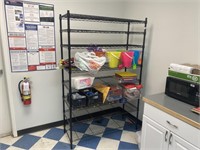 48 x 18 x 75, black wire rack/shelving unit with