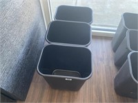 3 - 15 inch trash cans, brand new