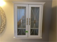 19 x 8 x 24 hanging wall cabinet glass doors