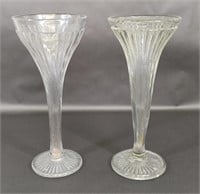 Vintage Centerpiece and Vintage Glass Vase