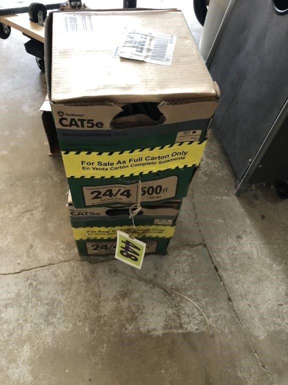 2 boxes 24/4 Cat 5 cable