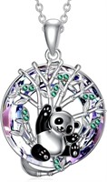 Panda Bear Pendant Necklace Jewelry 20"