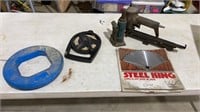 Steel king circular saw blade, tape, nailer